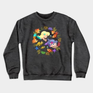 little mermaids in a row Crewneck Sweatshirt